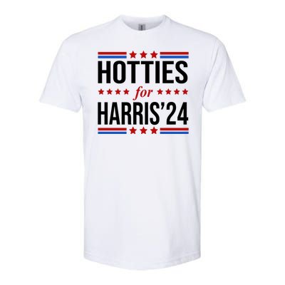 Hotties For Harris 2024 Funny Election Kamala Softstyle® CVC T-Shirt