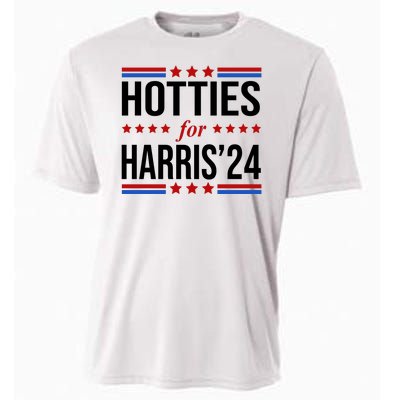 Hotties For Harris 2024 Funny Election Kamala Cooling Performance Crew T-Shirt