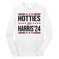 Hotties For Harris 2024 Funny Election Kamala Long Sleeve Shirt