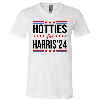 Hotties For Harris 2024 Funny Election Kamala V-Neck T-Shirt