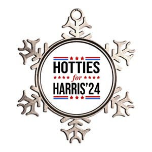 Hotties For Harris 2024 Funny Election Kamala Metallic Star Ornament