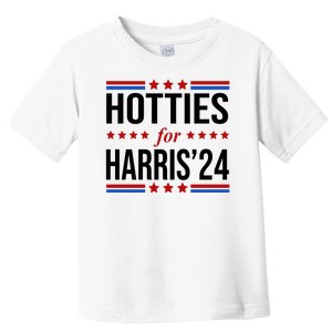 Hotties For Harris 2024 Funny Election Kamala Toddler T-Shirt