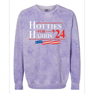 Hotties For Harris Kamala Harris For President 2024 Colorblast Crewneck Sweatshirt