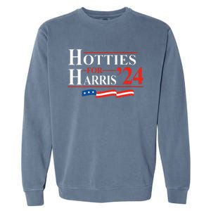 Hotties For Harris Kamala Harris For President 2024 Garment-Dyed Sweatshirt