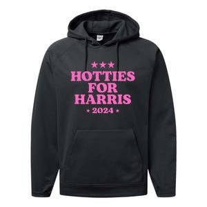 Hotties For Harris 2024 Kamala Performance Fleece Hoodie