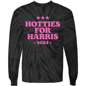 Hotties For Harris 2024 Kamala Tie-Dye Long Sleeve Shirt