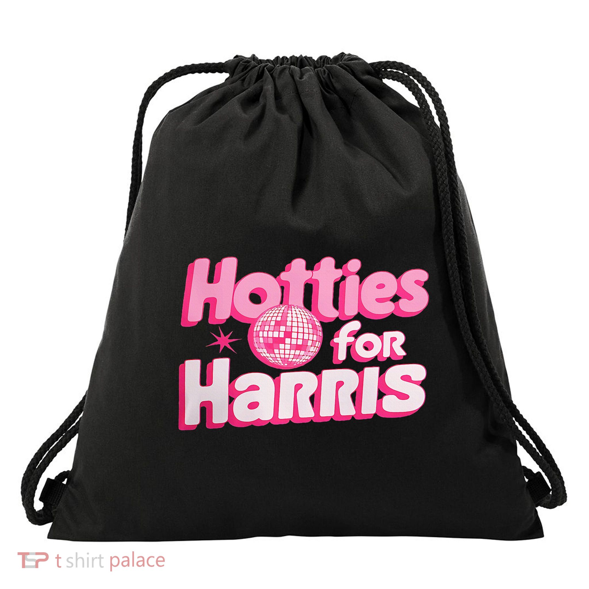 Hotties For Harris Voting Election Kamala Cute Disco Drawstring Bag