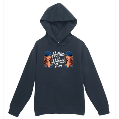 Hotties For Harris 2024 Election Political Statet Urban Pullover Hoodie