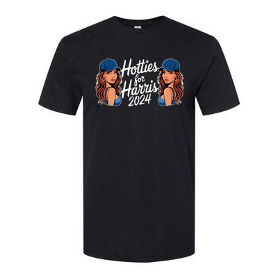 Hotties For Harris 2024 Election Political Statet Softstyle® CVC T-Shirt