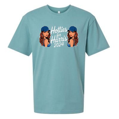 Hotties For Harris 2024 Election Political Statet Sueded Cloud Jersey T-Shirt