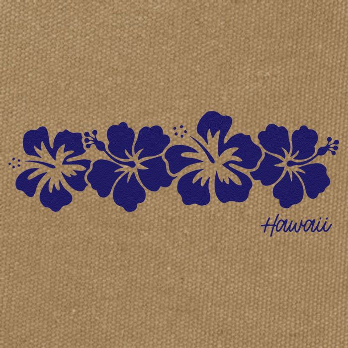 Hibiscus Flower Hawaii Aloha Hawaiian Retro Beach Cotton Canvas Backpack