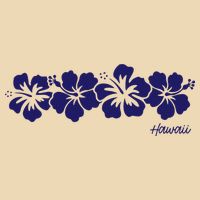 Hibiscus Flower Hawaii Aloha Hawaiian Retro Beach Drawstring Bag
