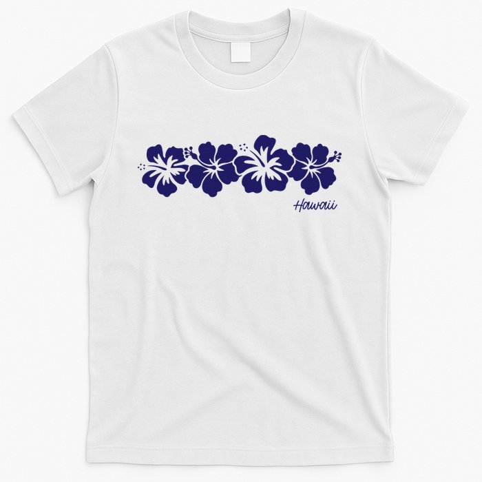 Hibiscus Flower Hawaii Aloha Hawaiian Retro Beach T-Shirt