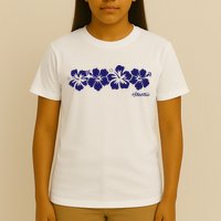 Hibiscus Flower Hawaii Aloha Hawaiian Retro Beach T-Shirt