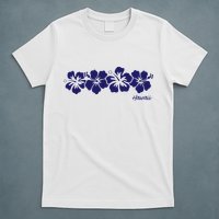 Hibiscus Flower Hawaii Aloha Hawaiian Retro Beach T-Shirt