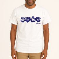Hibiscus Flower Hawaii Aloha Hawaiian Retro Beach Tall T-Shirt