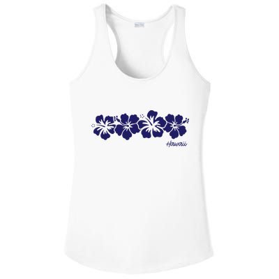 Hibiscus Flower Hawaii Aloha Hawaiian Retro Beach Ladies PosiCharge Competitor Racerback Tank
