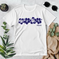 Hibiscus Flower Hawaii Aloha Hawaiian Retro Beach Premium T-Shirt