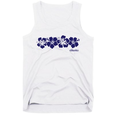 Hibiscus Flower Hawaii Aloha Hawaiian Retro Beach Tank Top
