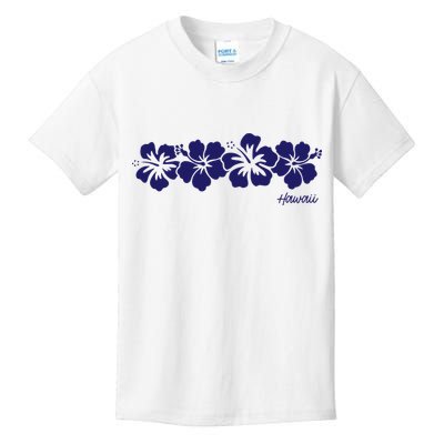 Hibiscus Flower Hawaii Aloha Hawaiian Retro Beach Kids T-Shirt