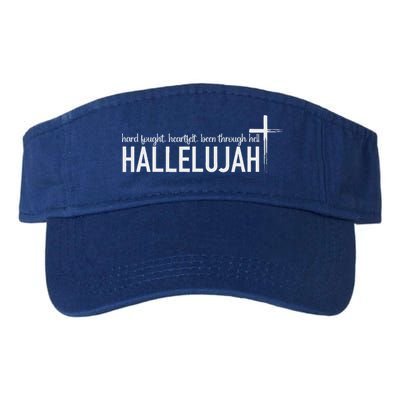 Hard Fought Heartfelt Been Through Hell Hallelujah Christian Visor