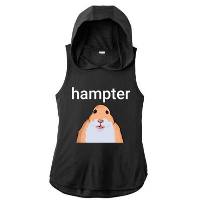 Hampter Funny Hamster Dank Meme Cute Gift Ladies PosiCharge Tri-Blend Wicking Draft Hoodie Tank