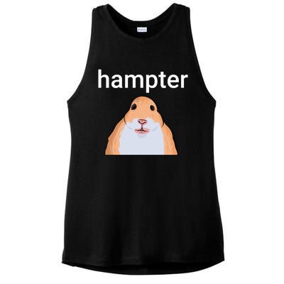 Hampter Funny Hamster Dank Meme Cute Gift Ladies PosiCharge Tri-Blend Wicking Tank