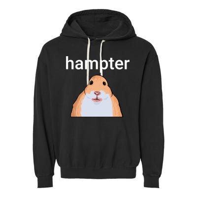 Hampter Funny Hamster Dank Meme Cute Gift Garment-Dyed Fleece Hoodie