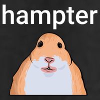 Hampter Funny Hamster Dank Meme Cute Gift 7 Panel Mesh Trucker Snapback Hat