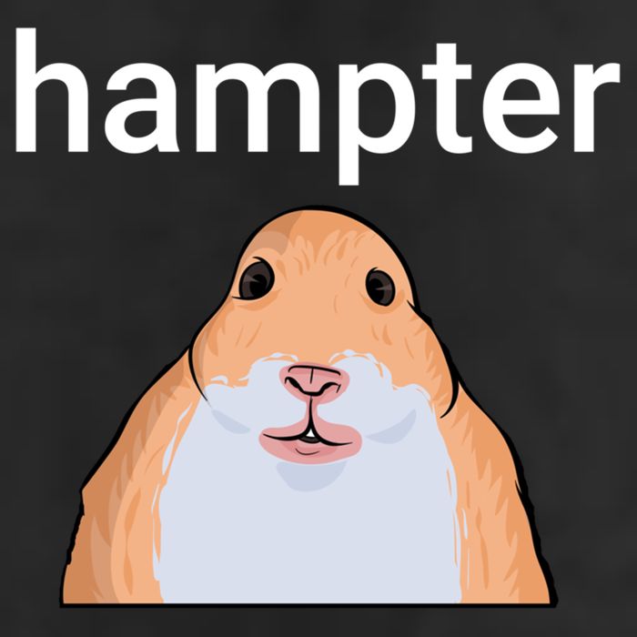 Hampter Funny Hamster Dank Meme Cute Gift 7 Panel Mesh Trucker Snapback Hat