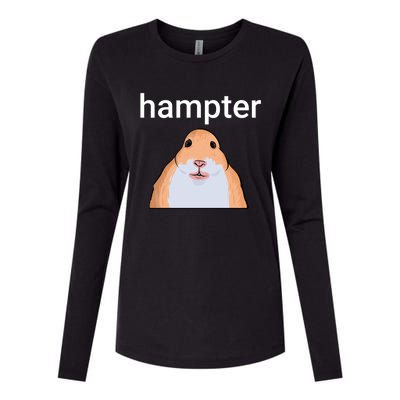 Hampter Funny Hamster Dank Meme Cute Gift Womens Cotton Relaxed Long Sleeve T-Shirt