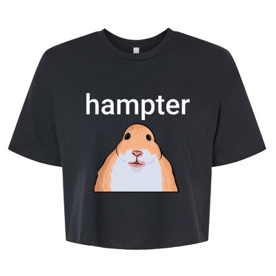 Hampter Funny Hamster Dank Meme Cute Gift Bella+Canvas Jersey Crop Tee