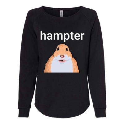 Hampter Funny Hamster Dank Meme Cute Gift Womens California Wash Sweatshirt