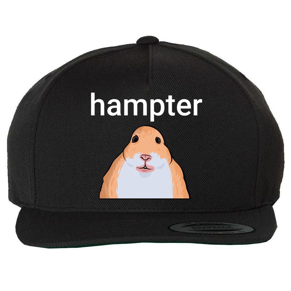 Hampter Funny Hamster Dank Meme Cute Gift Wool Snapback Cap