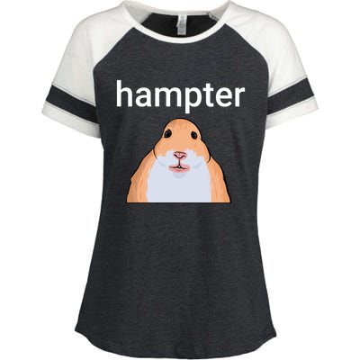 Hampter Funny Hamster Dank Meme Cute Gift Enza Ladies Jersey Colorblock Tee