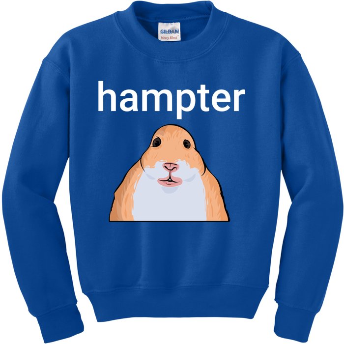 Hampter Funny Hamster Dank Meme Cute Gift Kids Sweatshirt