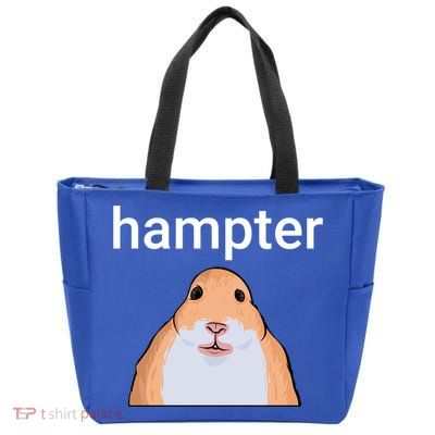Hampter Funny Hamster Dank Meme Cute Gift Zip Tote Bag