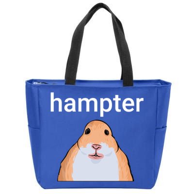 Hampter Funny Hamster Dank Meme Cute Gift Zip Tote Bag