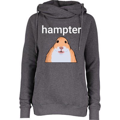 Hampter Funny Hamster Dank Meme Cute Gift Womens Funnel Neck Pullover Hood