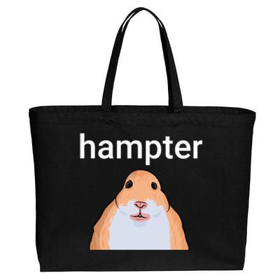 Hampter Funny Hamster Dank Meme Cute Gift Cotton Canvas Jumbo Tote