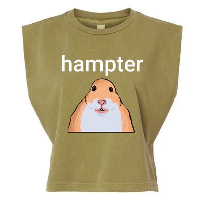 Hampter Funny Hamster Dank Meme Cute Gift Garment-Dyed Women's Muscle Tee