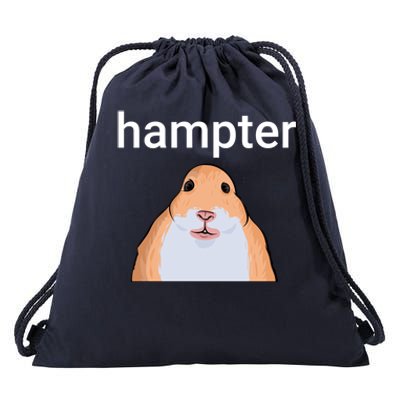 Hampter Funny Hamster Dank Meme Cute Gift Drawstring Bag