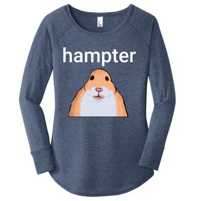 Hampter Funny Hamster Dank Meme Cute Gift Women's Perfect Tri Tunic Long Sleeve Shirt