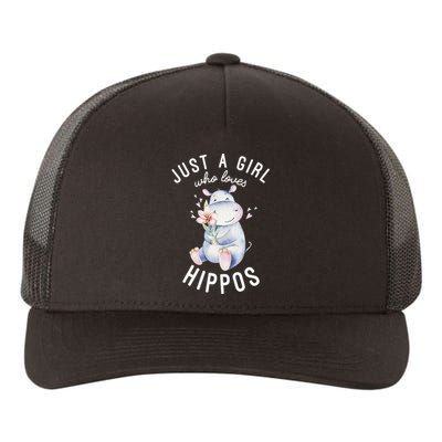 Hippo For Hippo Lover Cute Hippo Yupoong Adult 5-Panel Trucker Hat