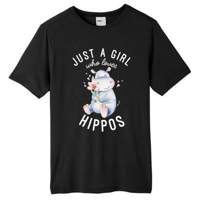 Hippo For Hippo Lover Cute Hippo Tall Fusion ChromaSoft Performance T-Shirt