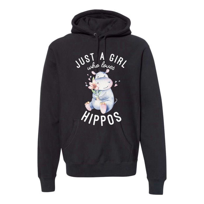 Hippo For Hippo Lover Cute Hippo Premium Hoodie