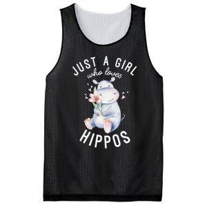 Hippo For Hippo Lover Cute Hippo Mesh Reversible Basketball Jersey Tank