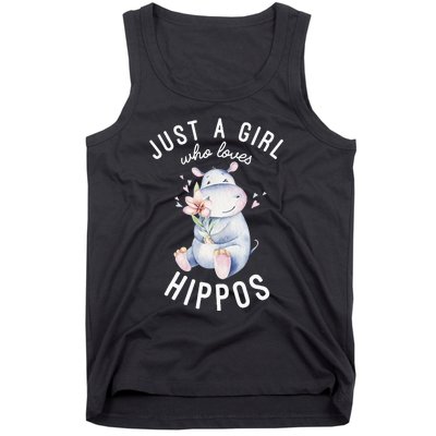 Hippo For Hippo Lover Cute Hippo Tank Top