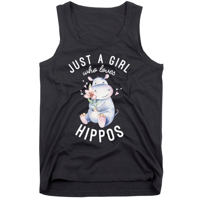 Hippo For Hippo Lover Cute Hippo Tank Top