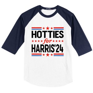 Hotties For Harris Hotties For Kamala Harris 2024 Baseball Sleeve Shirt